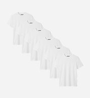 All White Bamboo T-Shirt 6er Pack