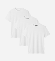 All White Bamboo T-Shirt 3er Pack
